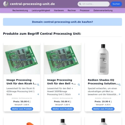 Screenshot central-processing-unit.de