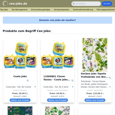 Screenshot ceo-jobs.de