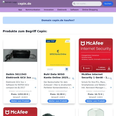 Screenshot cepin.de