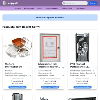Screenshot cepy.de