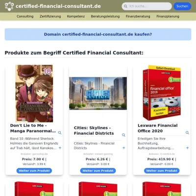 Screenshot certified-financial-consultant.de