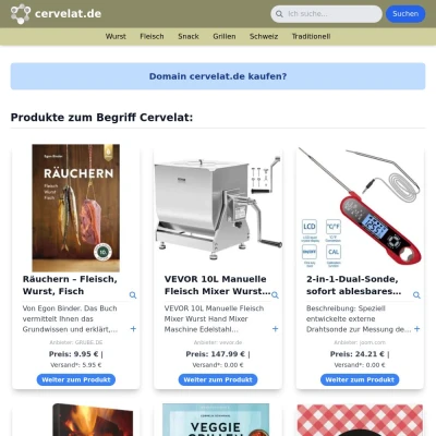 Screenshot cervelat.de