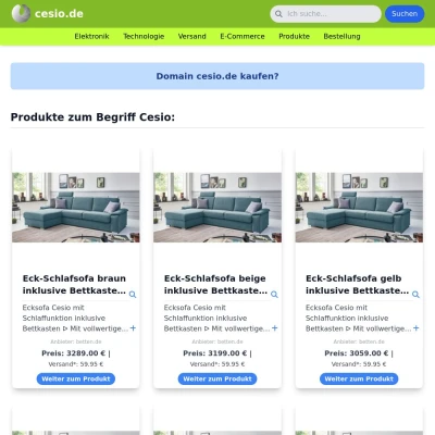 Screenshot cesio.de