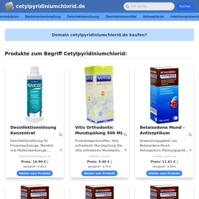 Screenshot cetylpyridiniumchlorid.de