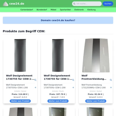 Screenshot cew24.de