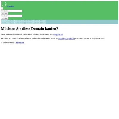 Screenshot cewm.de