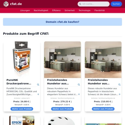 Screenshot cfat.de