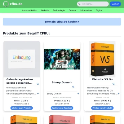 Screenshot cfbu.de