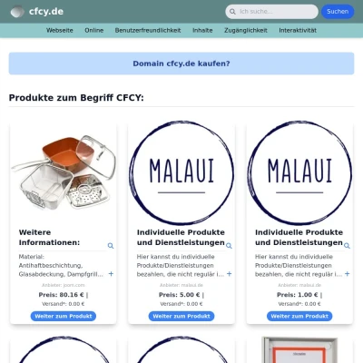 Screenshot cfcy.de