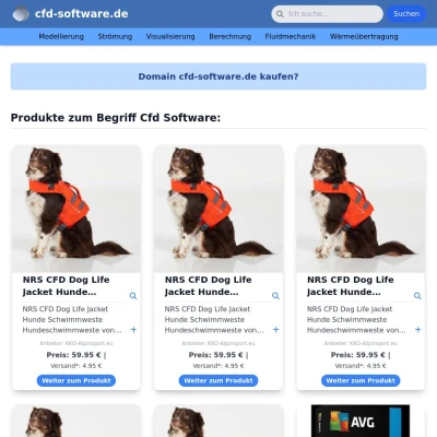 Screenshot cfd-software.de