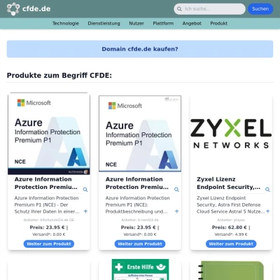 Screenshot cfde.de