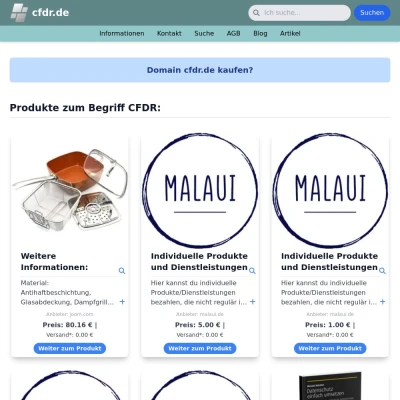 Screenshot cfdr.de