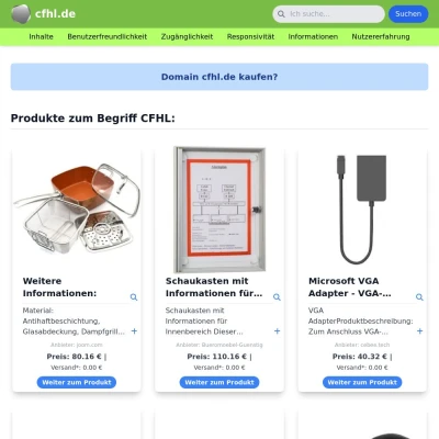 Screenshot cfhl.de