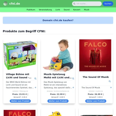 Screenshot cfni.de