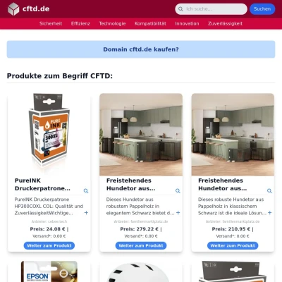 Screenshot cftd.de