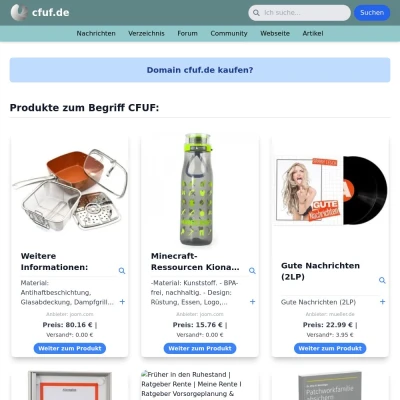 Screenshot cfuf.de