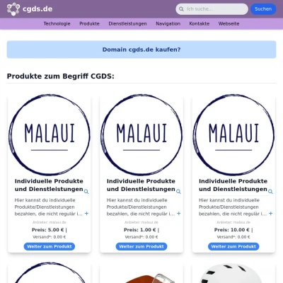 Screenshot cgds.de