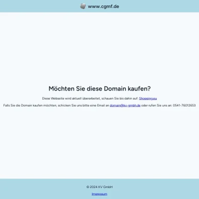 Screenshot cgmf.de