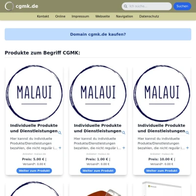 Screenshot cgmk.de