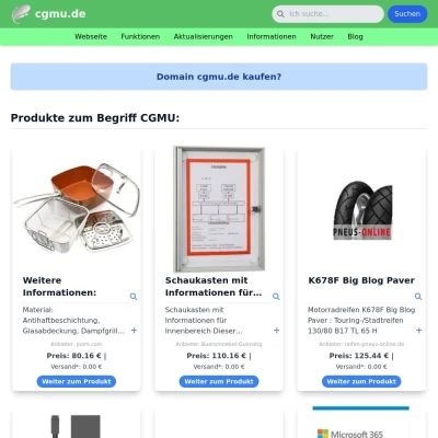 Screenshot cgmu.de