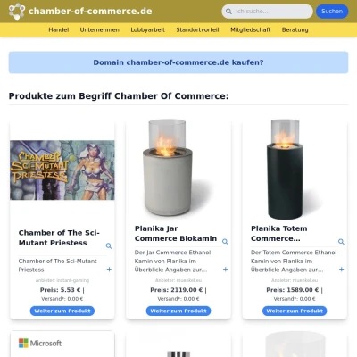 Screenshot chamber-of-commerce.de