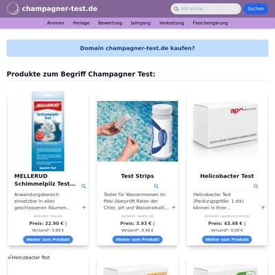 Screenshot champagner-test.de