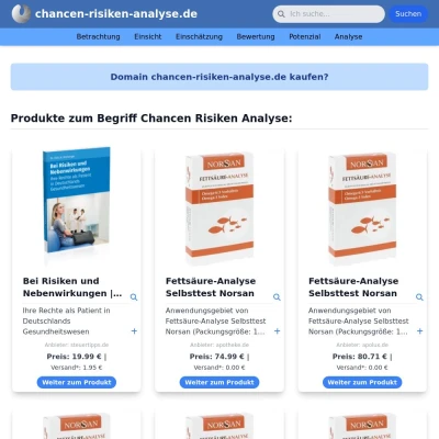 Screenshot chancen-risiken-analyse.de