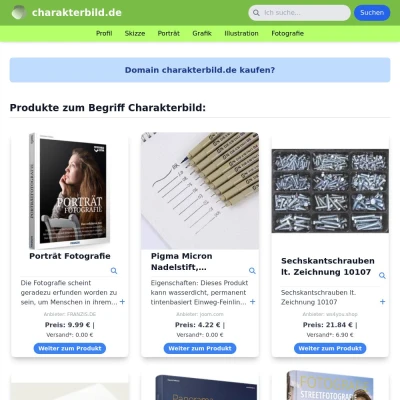 Screenshot charakterbild.de