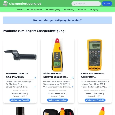 Screenshot chargenfertigung.de