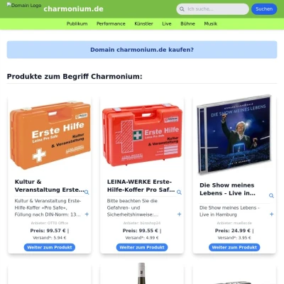 Screenshot charmonium.de