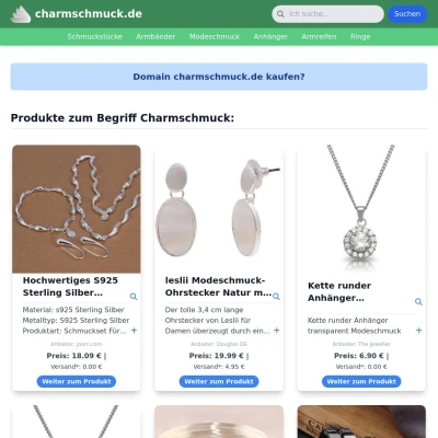 Screenshot charmschmuck.de