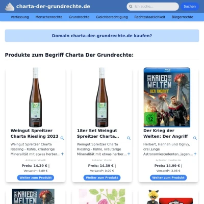 Screenshot charta-der-grundrechte.de