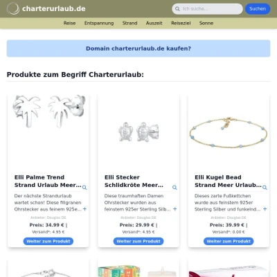 Screenshot charterurlaub.de
