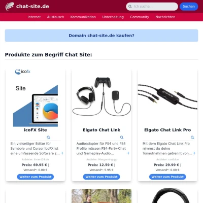 Screenshot chat-site.de