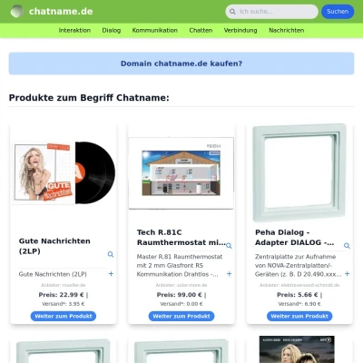 Screenshot chatname.de