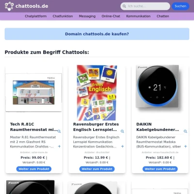 Screenshot chattools.de
