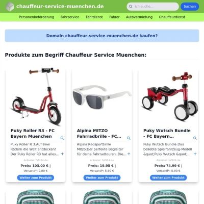 Screenshot chauffeur-service-muenchen.de