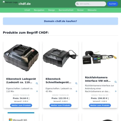 Screenshot chdf.de