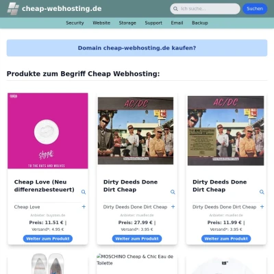 Screenshot cheap-webhosting.de