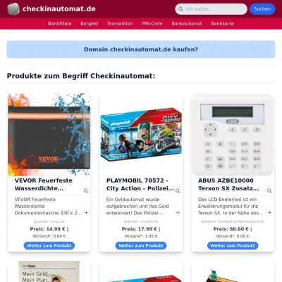 Screenshot checkinautomat.de