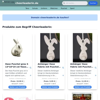 Screenshot cheerleaderin.de