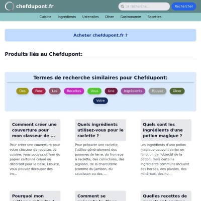 Screenshot chefdupont.fr