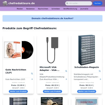 Screenshot chefredakteure.de