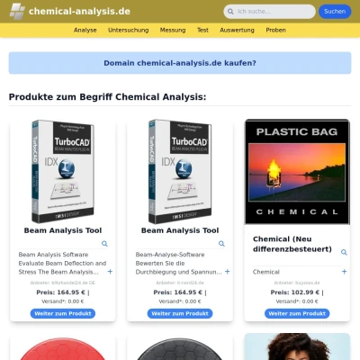 Screenshot chemical-analysis.de