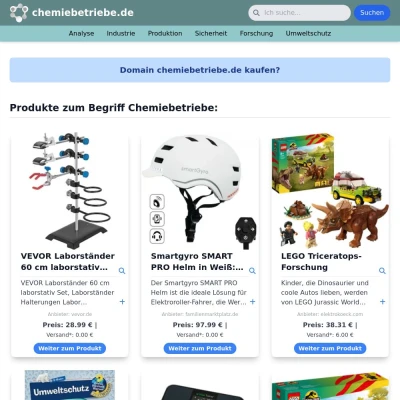 Screenshot chemiebetriebe.de