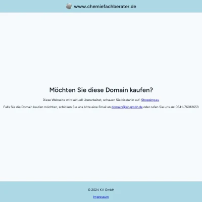 Screenshot chemiefachberater.de