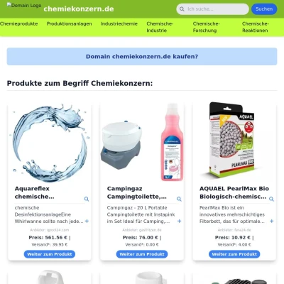 Screenshot chemiekonzern.de