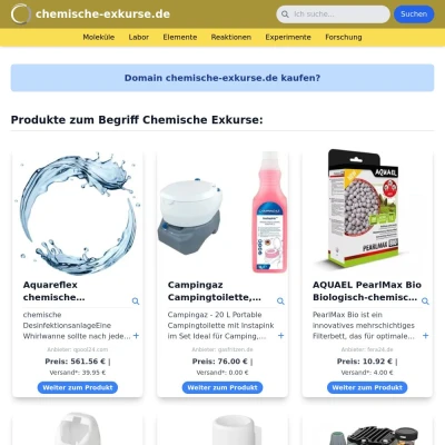 Screenshot chemische-exkurse.de