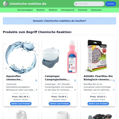 Screenshot chemische-reaktion.de