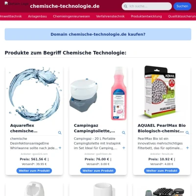 Screenshot chemische-technologie.de